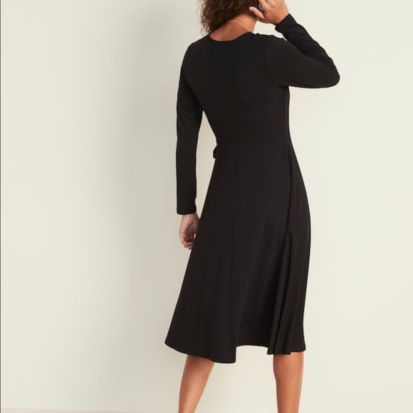 🌺Waist Defined Faux-Wrap Jersey Midi Dress 👗 - Picture 2 of 3